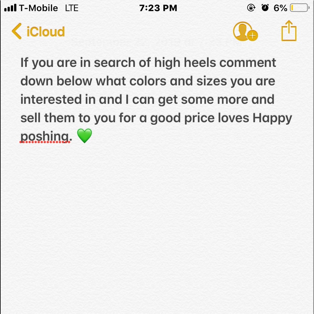 High heels